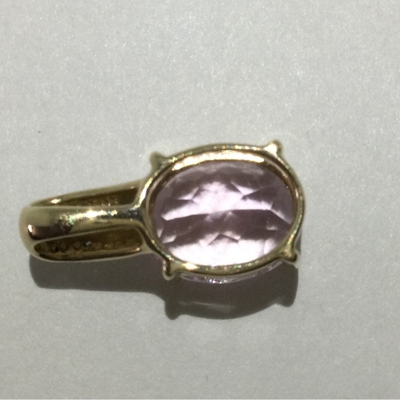 14K Kunzite and Diamond Pendant - Picture 4 of 12